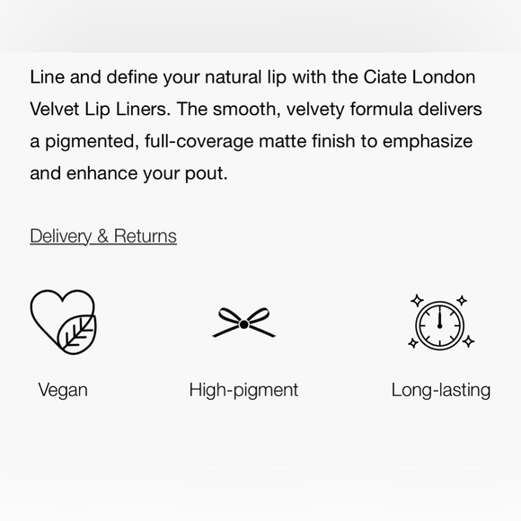 🆕CIATÉ LONDON VELVET LINER IN COCO - Picture 5 of 8